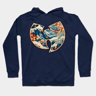 wutang - with japanese beach waves Hoodie